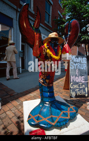 Maine, ME, New England, Down East, Rockland Main Street Lobstermania Kunst Kunstwerk, Besucher Reisen Reise Tourismus Wahrzeichen Kultur Stockfoto