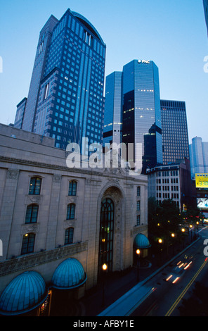 Pittsburgh Pennsylvania, Kulturviertel, historische Erhaltung, Gebäude, Architektur, Architektur, Gebäude, Skyline der Stadt, Stadtbild, Innenstadt, City Cen Stockfoto