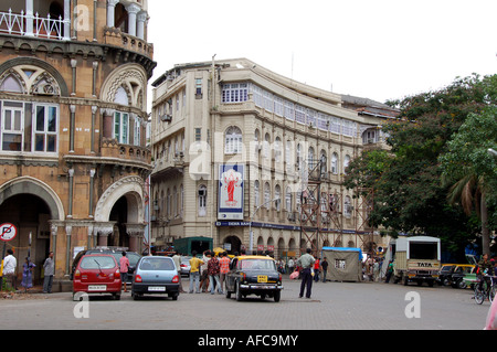 Bollywood-Film auf Horniman Circle, Mumbai, Indien Stockfoto