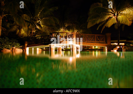 Schwimmbad im Park Hyatt Resort, Goa, Indien Stockfoto