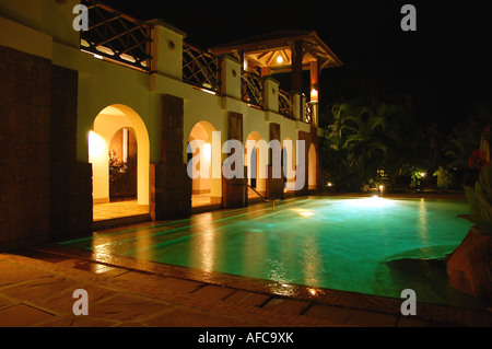 Schwimmbad im Park Hyatt Resort, Goa, Indien Stockfoto