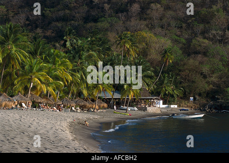 Anse Chastanet Strand in der Nähe von Soufrière, St. Lucia Stockfoto