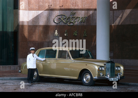 Rolls-Royce, das Regent Hotel Kowloon Hong Kong Stockfoto