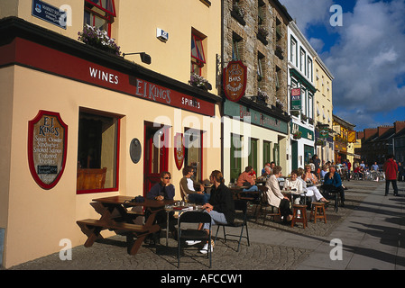 Markt Platz Restaurants, Clifden Connemara, Co. Galway, Irland Stockfoto