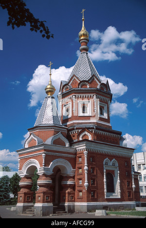 Russland, Osteuropa, europäisch, slawisch, Russische Föderation, Jaroslawl, entlang der Wolga, Wasser, Alexander-Newski-Kapelle, erbaut 1891, Rus141 Stockfoto