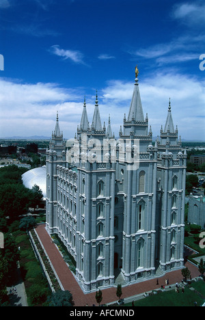 Salt-Lake-Tempel, Salt Lake City, Utah, USA Stockfoto