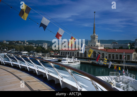 Sotschi Meer Passenger Terminal, MS Europa, Sotschi, Russland Stockfoto