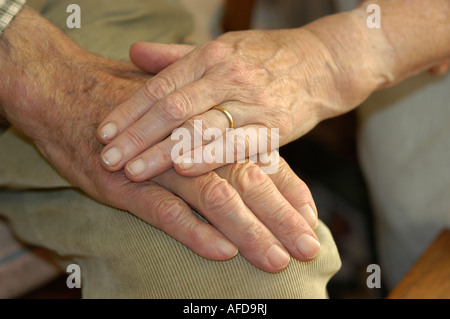 Nahaufnahme eines älteren Routiniers Stockfoto