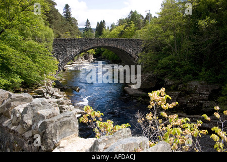 Blick vom Telfords Brücke Invermoriston Stockfoto