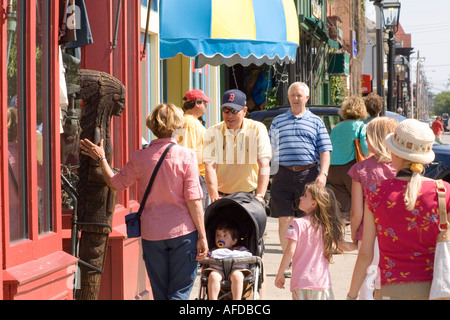 Touristen in Newport, Rhode Island Stockfoto