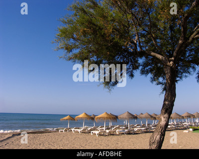 Playa Mijas Malaga Andalusien Spanien Costa Del Sol Stockfoto