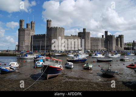 CAERNARFON CASTLE Stockfoto