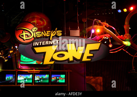 Internetzone Epcot Center Walt Disney World in Orlando Florida Stockfoto