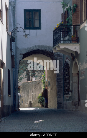 Merano (Meran) Val Venosta (Vinschgau) Trentino Alto Adige Italien April 1999 Stockfoto