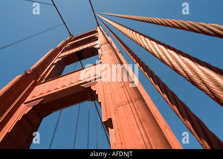 Die Golden Gate Bridge. Bucht von San Francisco. Kalifornien. USA Stockfoto