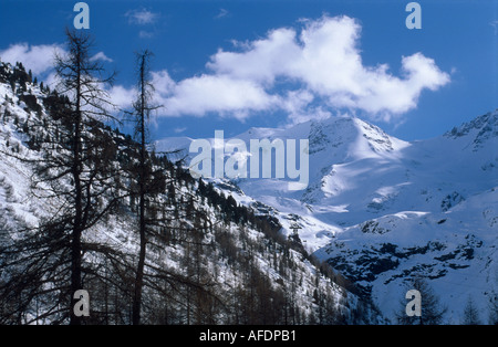 Sulden (Sulden) Suldental Trentino Südtirol Italien April 1999 Stockfoto