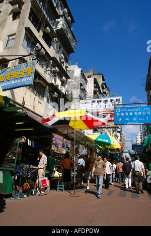 Apliu Street Shum Shui Po Flohmarkt Kowloon Hong Kong China Stockfoto