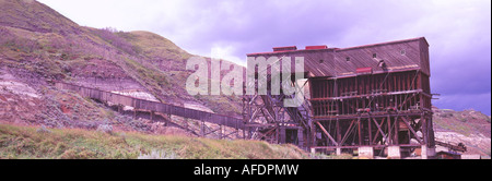 Atlas Coal Mine National Historic Site, in der Nähe von Drumheller, Alberta, Kanada Stockfoto