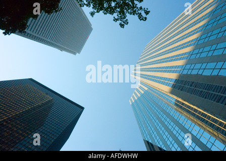 Wolkenkratzer im Finanzdistrikt Torontos Stockfoto