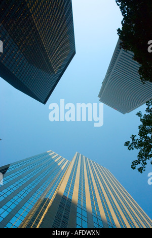 Wolkenkratzer im Finanzdistrikt Torontos Stockfoto