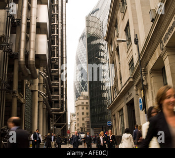 Business Corporate Lloyds Square Mile City monochrome launisch atmosphärische finanziellen Banken arbeiten Büro Stockfoto