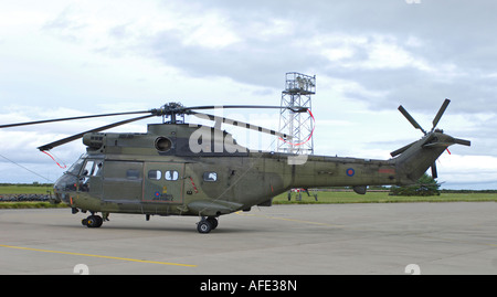 WS-Super Puma HC1 RAF Nr. 230 Sqn Aldergrove. Stockfoto