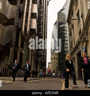 Business Corporate Lloyds Square Mile City monochrome launisch atmosphärische finanziellen Banken arbeiten Büro Stockfoto