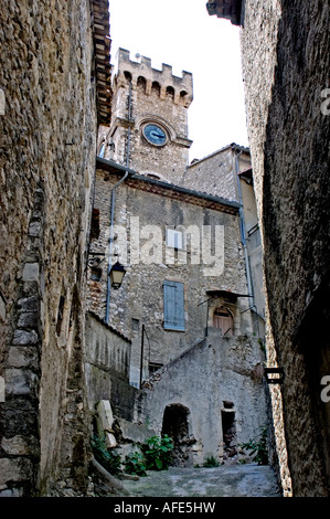 Vivier Ardèche Rhône Alpes Rhone Tal Frankreich mittelalterliche französische Stadt Stockfoto