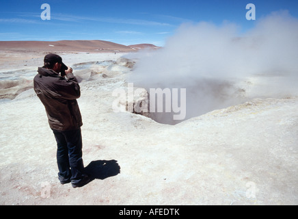 Sol de Manana, südlichen Altiplano, Bolivien Stockfoto