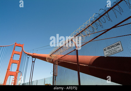 Die Golden Gate Bridge. Bucht von San Francisco. Kalifornien. USA Stockfoto