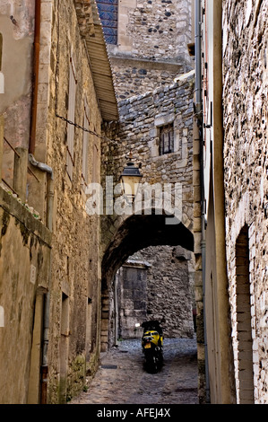 Vivier Ardèche Rhône Alpes Rhone Tal Frankreich mittelalterliche französische Stadt Stockfoto