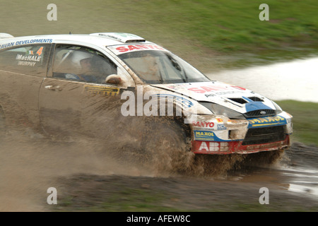 Pirelli internationale Rallye Mai 2005 Teil des britischen Rallye-Meisterschaft Pzero Wertungsprüfung Stockfoto