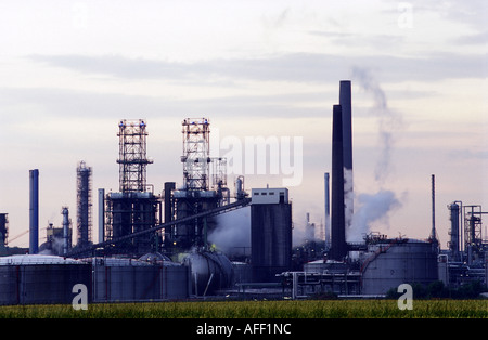 BP-Öl-Raffinerie in Gelsenkirchen, Nord Rhein Westfalen, Deutschland. Stockfoto