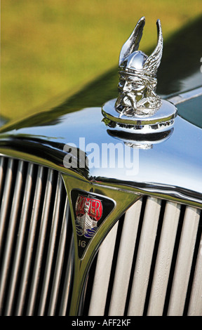 Wikinger-Kopf Logo der Rover Autofirma Stockfoto