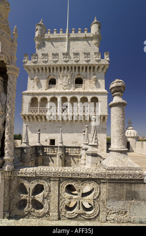 Portugal, Costa de Lisboa, Turm Torre de Belém, Lissabon Stockfoto