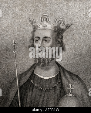 Edward II., Edward von Carnarvon, 1284 - 1327. König von England. Stockfoto