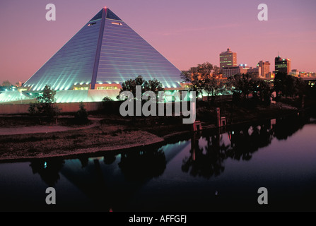 Elk217 1663 Tennessee Memphis die große amerikanische Pyramide 1960 Stockfoto