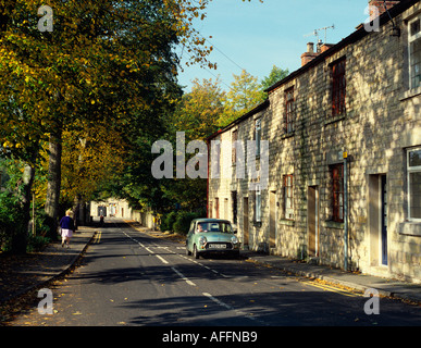 Cheshire Stockport Compstall Reihenhäuser Stein gebauten Stockfoto