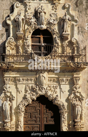 Elk228 3138 Texas San Antonio San Antonio Missionen NHP Mission San Jose 1768 1782 Haupteingang Stockfoto
