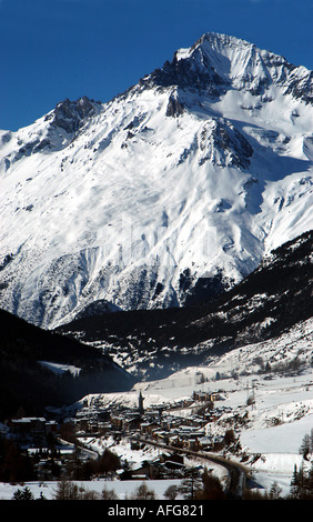 Val Cenis, Frankreich im winter Stockfoto