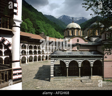 BG - SAMOKOV: Rila-Kloster Stockfoto