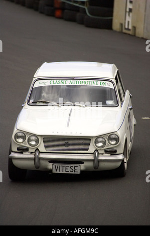 Triumph Vitesse Classic Straßenrennen Dunedin Neuseeland Südinsel Stockfoto