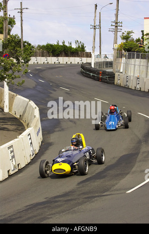 Furore II und Dulon Formel Ford Classic Straßenrennen Dunedin Neuseeland Südinsel Stockfoto