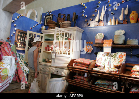 Miami Beach, Florida, Lincoln Road Mall, Anthropologie, Haushaltsartikel, Shopping Shopper Shopper Geschäfte Geschäfte Markt Märkte Markt Kauf Verkauf, ret Stockfoto