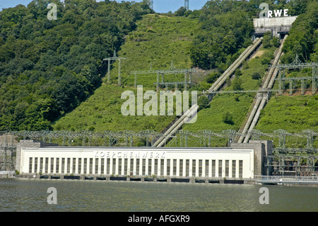 Pumpspeicher-Kraftwerk Koepchenwerk der RWE am Fluss Ruhr in der Nähe von Herdecke, Dortmund, Ruhrgebiet, NRW Stockfoto