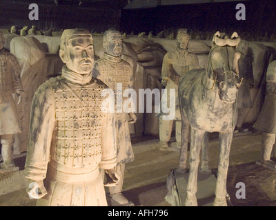 Nachahmung Figur Skulptur Terrakotta Terrakottakrieger Bingma Yong Stockfoto