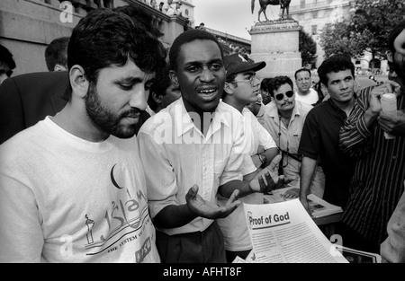 Rallye für Islam Trafalgar Square Sq in London Stockfoto