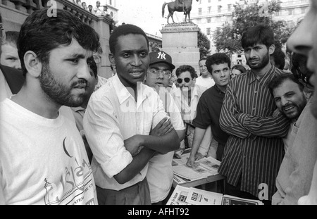 Rallye für Islam Trafalgar Square Sq in London Stockfoto