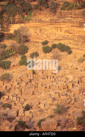 Dogon Dorf - Banani, zahlt Dogon, MALI Stockfoto