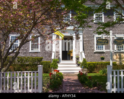 Elegante geschichtetes Haus in Edgartown auf Martha's Vineyard Cape Cod Massachusetts USA Stockfoto